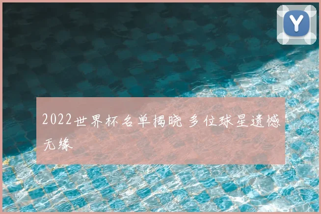 2022世界杯名单揭晓 多位球星遗憾无缘